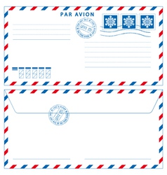 Airmail envelope vector image