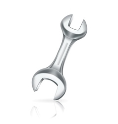 Wrench icon vector image