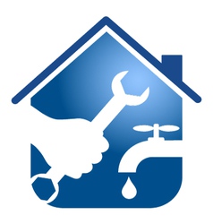Plumbing repairs business design vector image