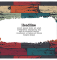 Wooden pattern with space for text vector image