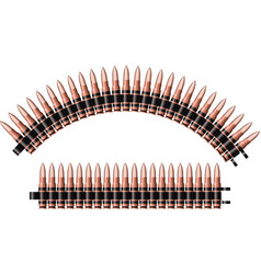 Machine-gun belt vector image