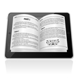 E-book Concept vector image