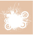 Grunge floral background vector image