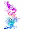 Abstract wave with butterfly vector image