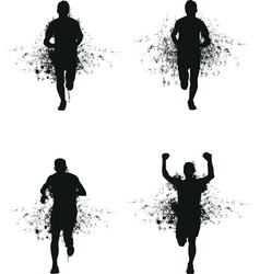 Runner backgrounds vector image