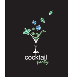 Cocktail party vector image