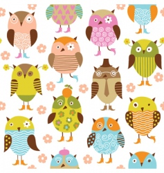 Pattern with birds vector image