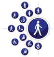 People Buttons vector image