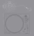 Turntable vector image