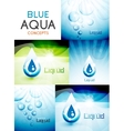Water concepts design collection vector image