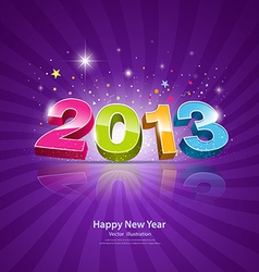 2013 Message colorful background vector image