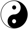 Yin-yang symbol vector image