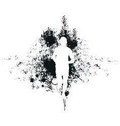 Runner background vector image