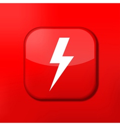Glossy red misc icons vector image