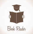 Book Reader Sign vector image