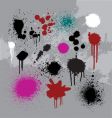 Drips drops and spray vector image