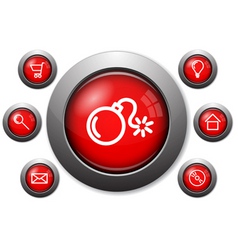 Web buttons vector image