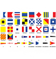 International maritime signal flags vector image