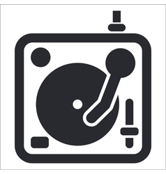 Turntable icon vector image