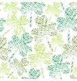 Vintage seamless clover pattern vector image
