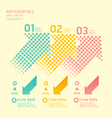 Dots arrows soft color vector image