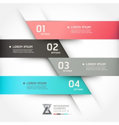 Modern origami style options banner vector image