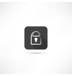 Lock icon vector image