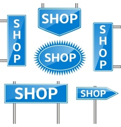 Shop banners vector image