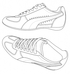 Sport shoes vector image