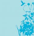 Floral garden graphic frame vector image