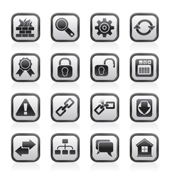 Internet and web site icons vector image