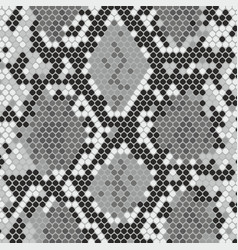 Snake python skin texture seamless pattern black Vector Image