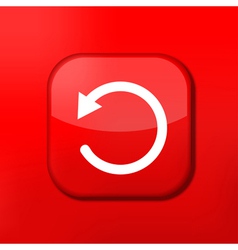 Glossy red misc icons vector image