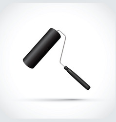 Black roller icon vector image