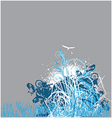 Floral grunge vector image