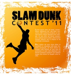 Vector basketball banner vector image