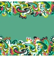 Colorful seamless paisley background vector image