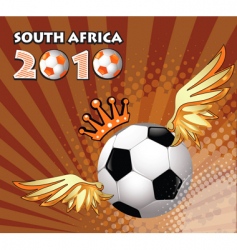Soccer ball winner vector image