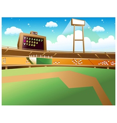 Baseball Field Background vector image