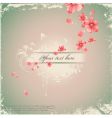 Romantic floral background vector image