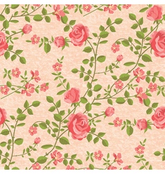 Bloomen roses seamless pattern Bloomen roses seamless pattern vector image
