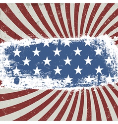 American patriotic rays background vector image