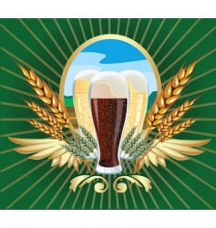 Beer label vector image