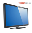 Monitor lcd tv vector image