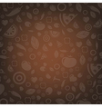 Retro Brown Restaurant Menu vector image