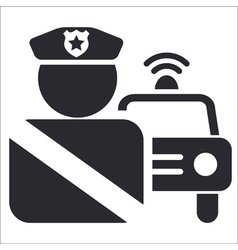 Police icon vector image