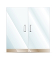 Glass door vector image
