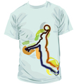 Basketball T-shirt Basketball T-shirt vector image