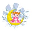 Cute girl vector image