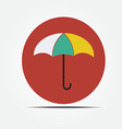 Umbrella Flat style icon Umbrella Flat style icon vector image